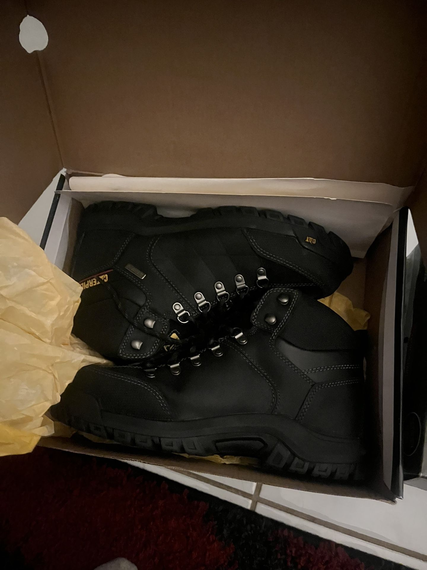 Caterpillar Threshold Waterproof Steel Toe Work Boots - Men’s Size 11