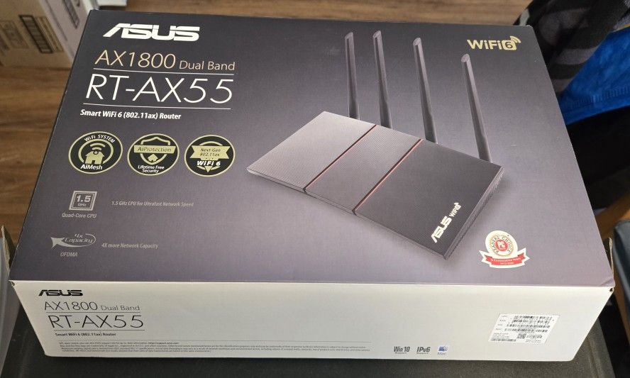 ASUS RT-AX55 AX1800 Dual Band Router
