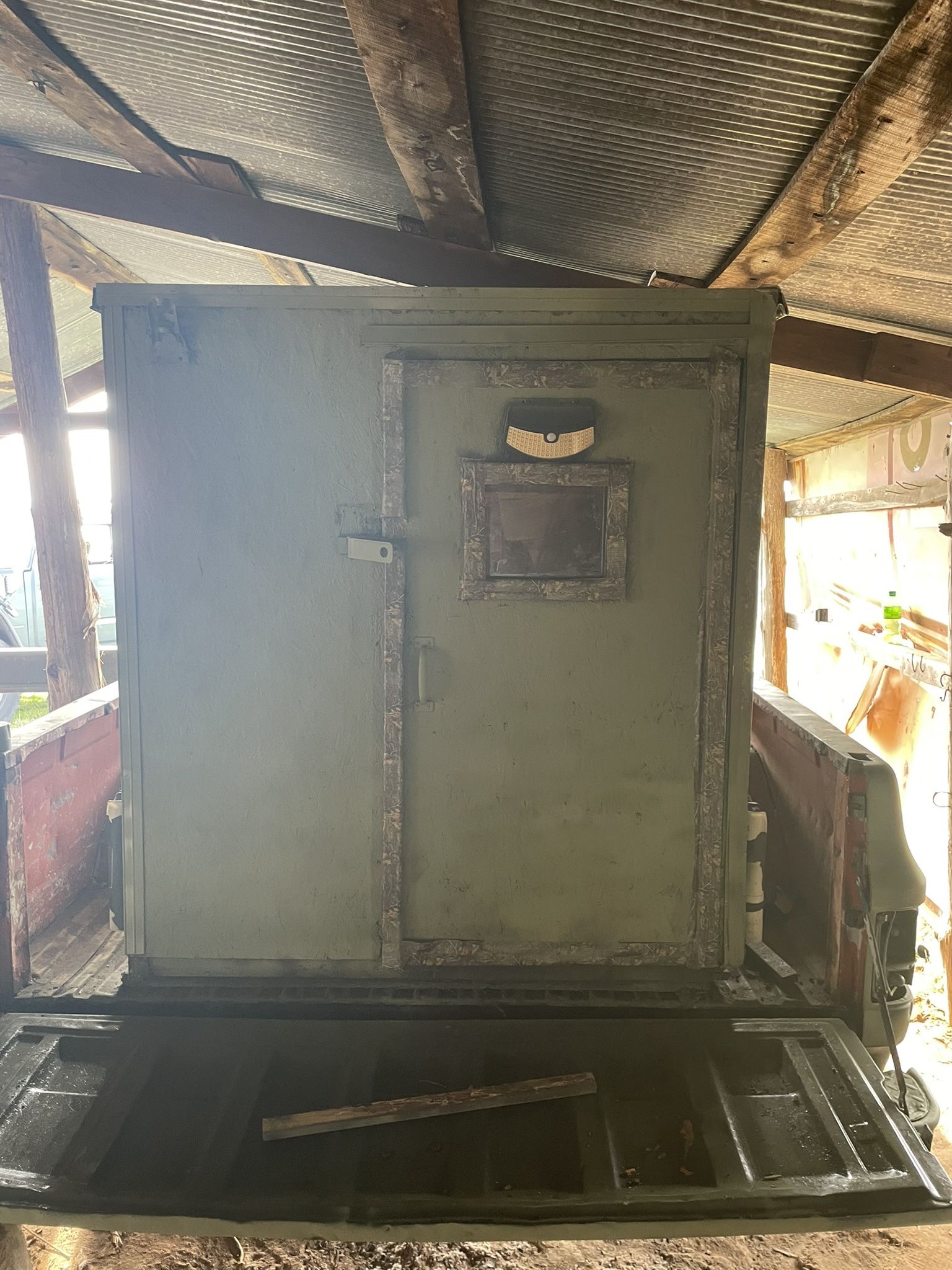 Truck Bed With Homemade Camper Box