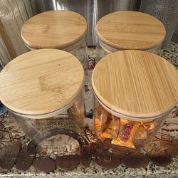 Glass Canisters 4”
