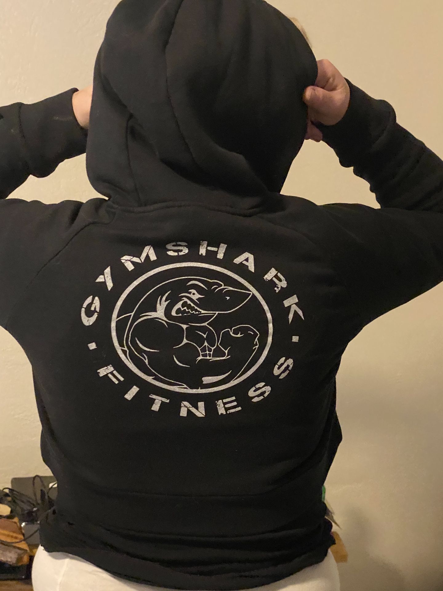 Medium Gymshark Crop Legacy Zip Up Hoodie