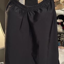 Ladies Small Merona Tankini Black Swim Top