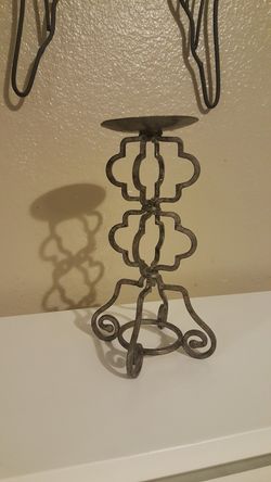 Metal candle holder home decor