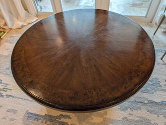 Bernhardt 48" Round Wood Coffee Table
