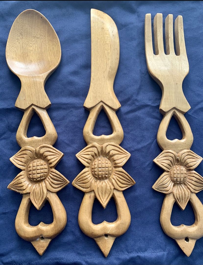 Wooden Kitchen Decoration Set