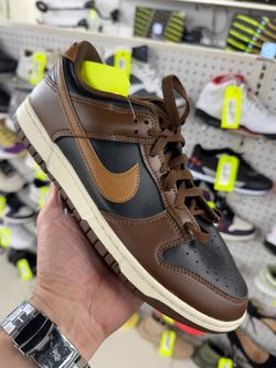 NIKE DUNK LOW RETRO BLACK CACAO SNEAKERS SIZE 8 USED