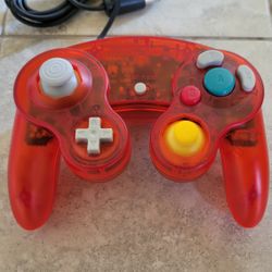 GameCube Controller - Transparent Red - Crystal Red - Nintendo Wii Joystick 