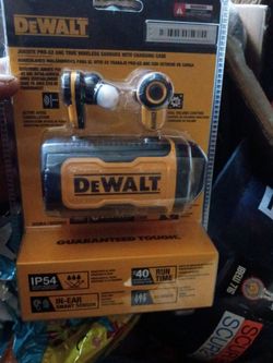 DeWalt job site pro-x2 anc TRUE wireless earbuds