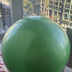 exercise ball - color green (brand new)