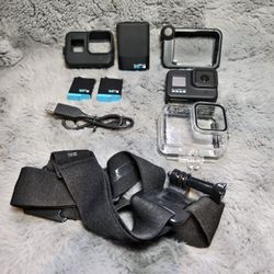 A GoPro HERO8 Black 4K Waterproof Action Camera, Media Mod+Extras