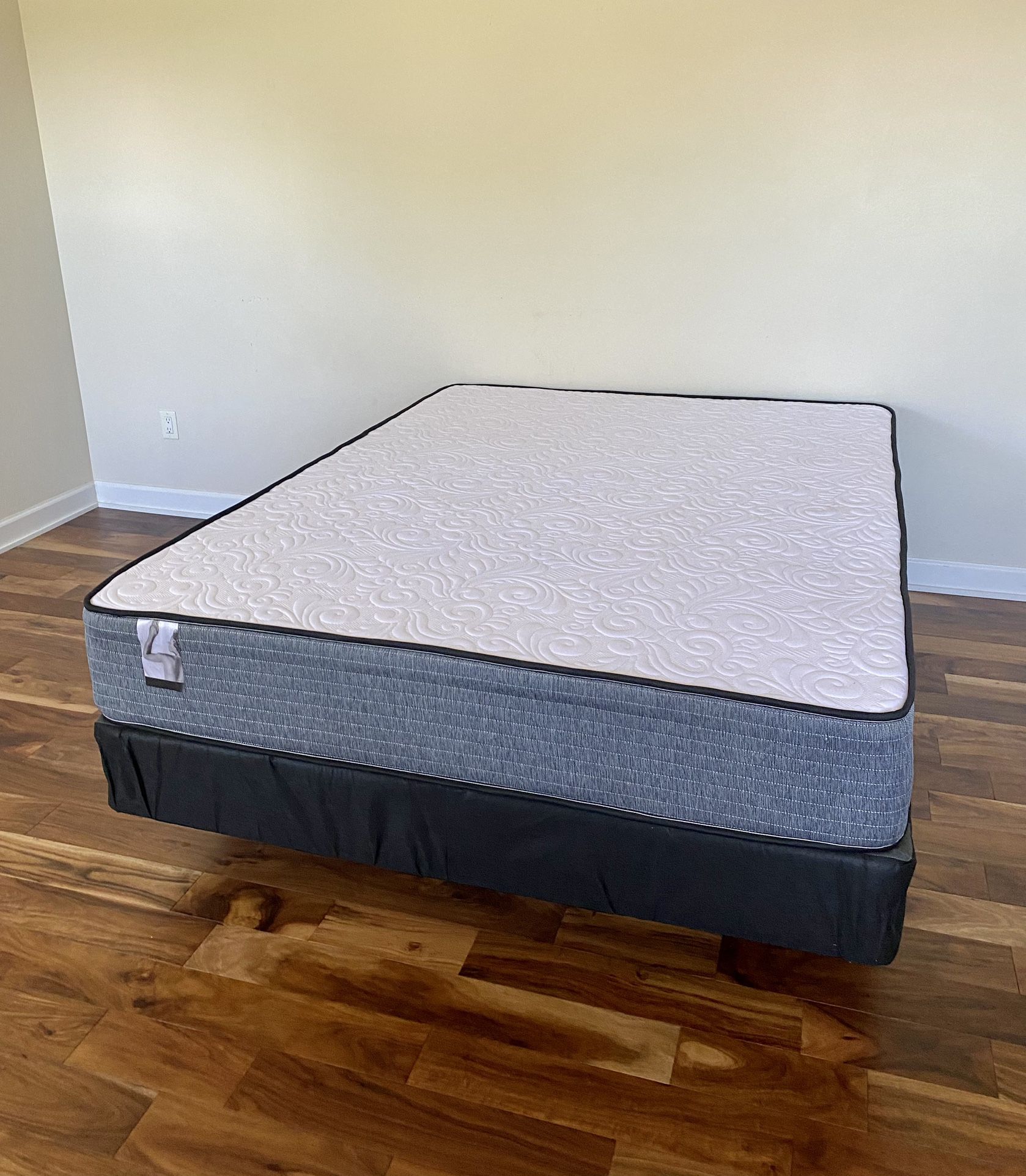 Full Size Mattress 10 Inches With Box Springs And Metal Bed Frame High Quality Available All Size. Delivery Available