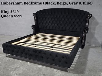 Habersham Bed Frame – King $649 | Queen $599 | Multiple Colors