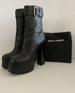 Yves saint top laurent platform boots