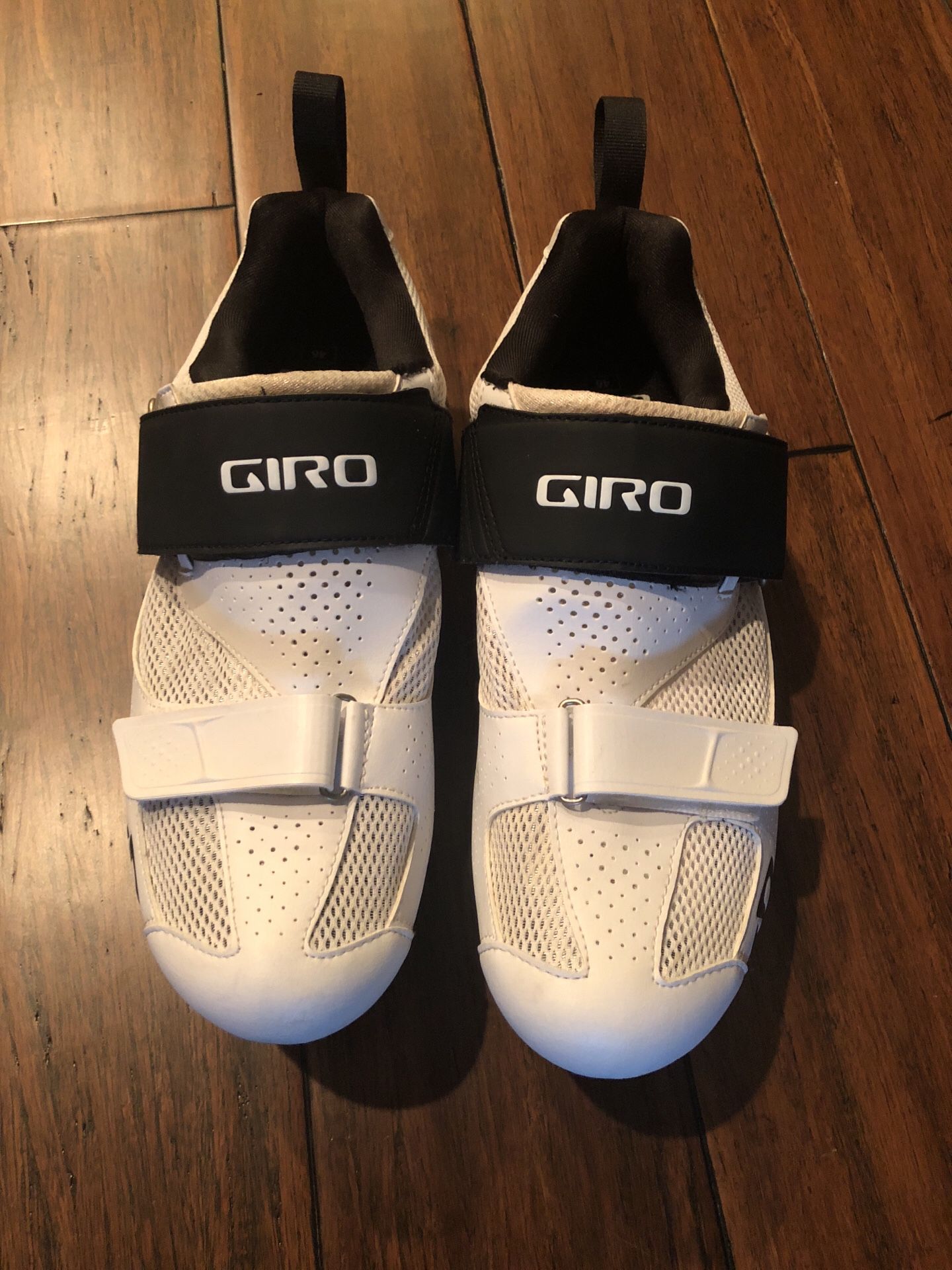 Giro Inciter White Tri Cycling Shoes Men's Size 12