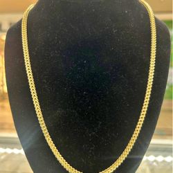 10 K Real Gold Franco Chain 4mm