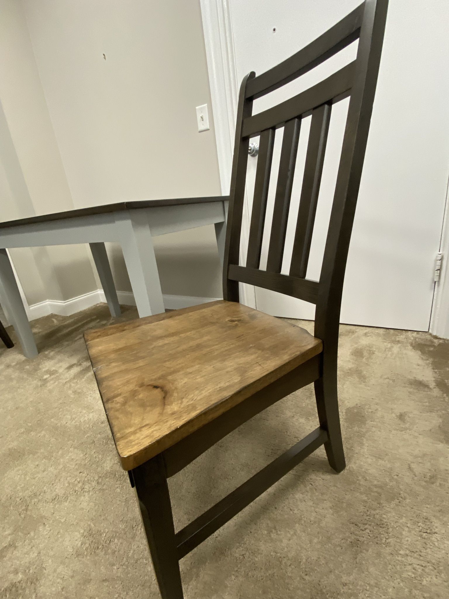 (1) Solid Wood  Dinning, Desk, Occasional Chair Is Brand New 