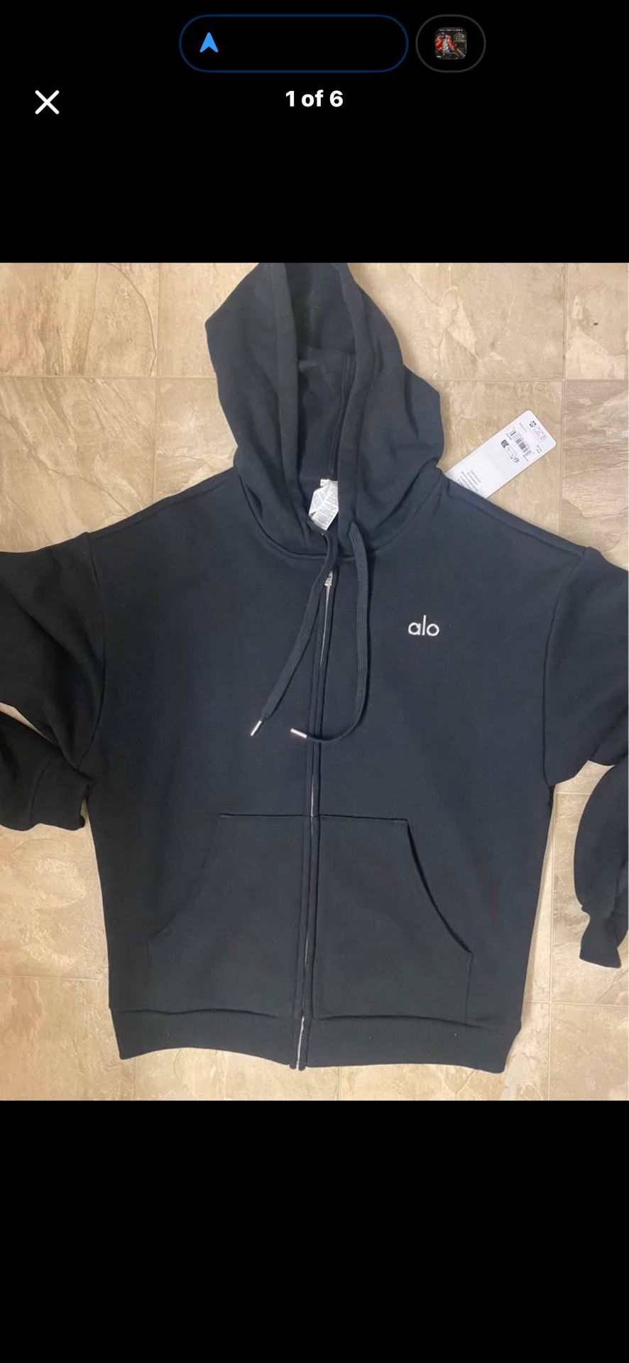 Alo Hoodies Men Black Brand New W Tag