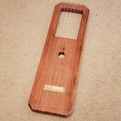 Handmade 7-String Lyre Harp - Cherry Wood