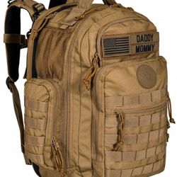 PHIL & JACK PREMIUM MILITARY DIAPER BAG With built-in changing station