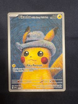 Pikachu with Grey Felt Hat 085 Promo - Van Gogh Museum - NM Pokemon TCG Card