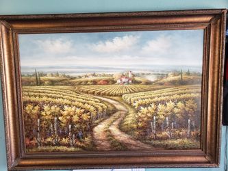 framed painting