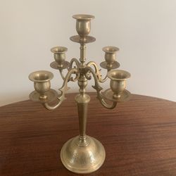 Unique vintage, brass candleholders