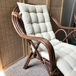 Rattan style Arm chair with cushion