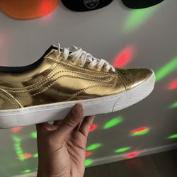 Men’s Gold Vans Sz11