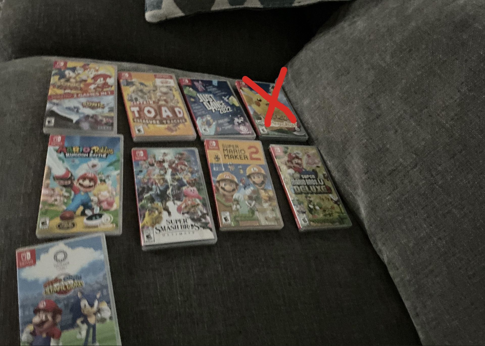 8 Nintendo Switch Video Games (each for $25)