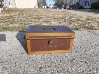 1901 Early Heavy Metal Closet Safe all original 12"L × 8.5"W Do not have key