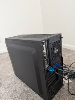 Black Mid-Tower Desktop PC Case