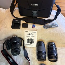Canon EOS Rebel T5 + ADDITIONAL LENSES