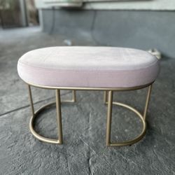 Pink And Gold Stool