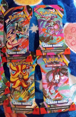Pokemon cards chaos rising brand new booster packs
