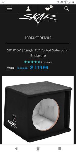 15 in subwoofer box skar audio
