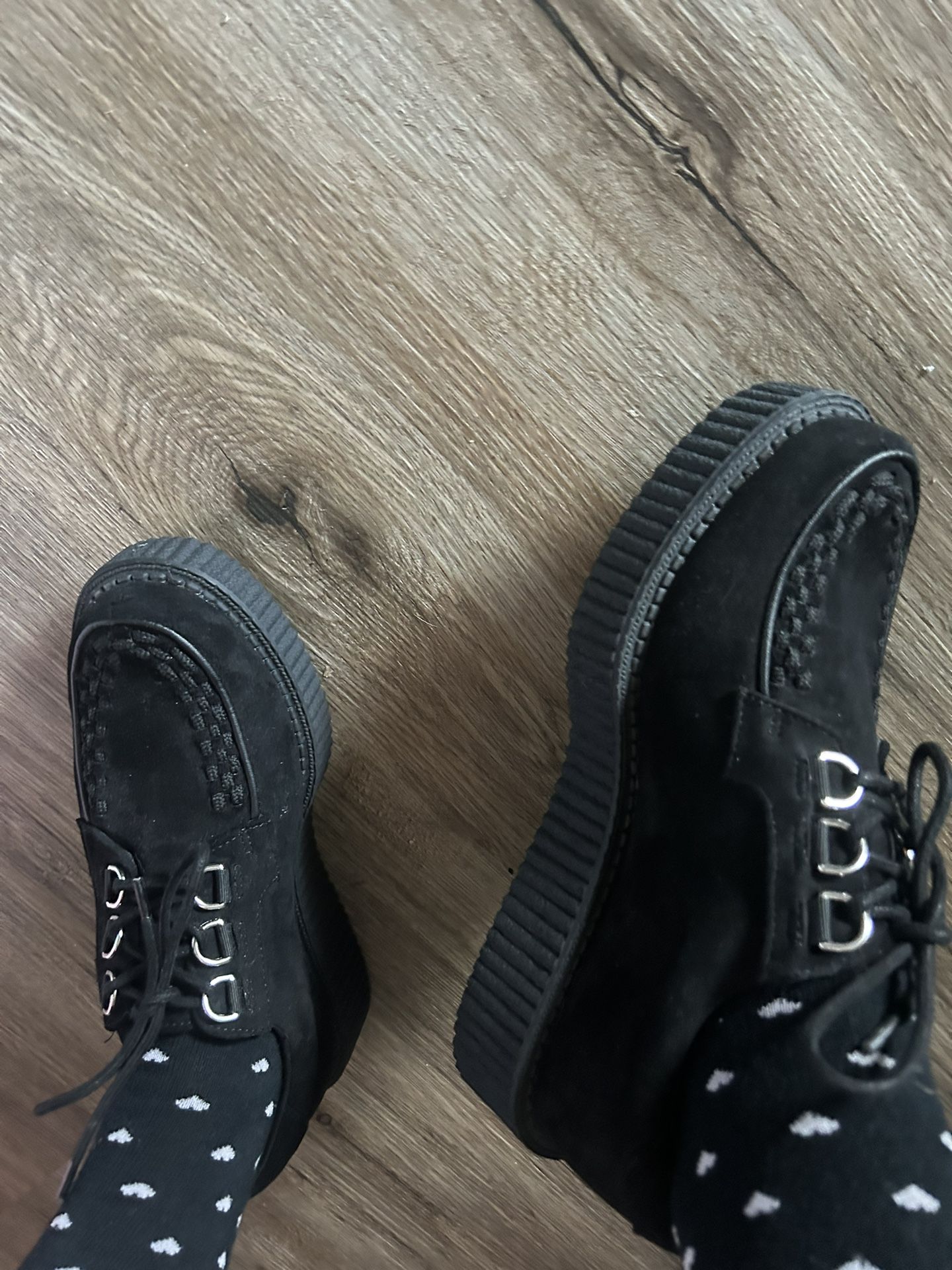 Black suede viva Mondo Creepers Never Worn