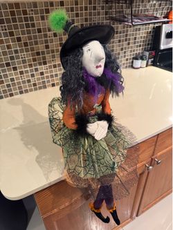 31” Summerween Halloween Witch Shelf Sitter – Large Decor – $60 OBO