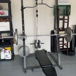 Squat Rack and Bench 