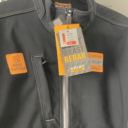 ARIAT REBAR STRETCH CANVAS SOFTSHELL JACKET MENS SIZE MEDIUM