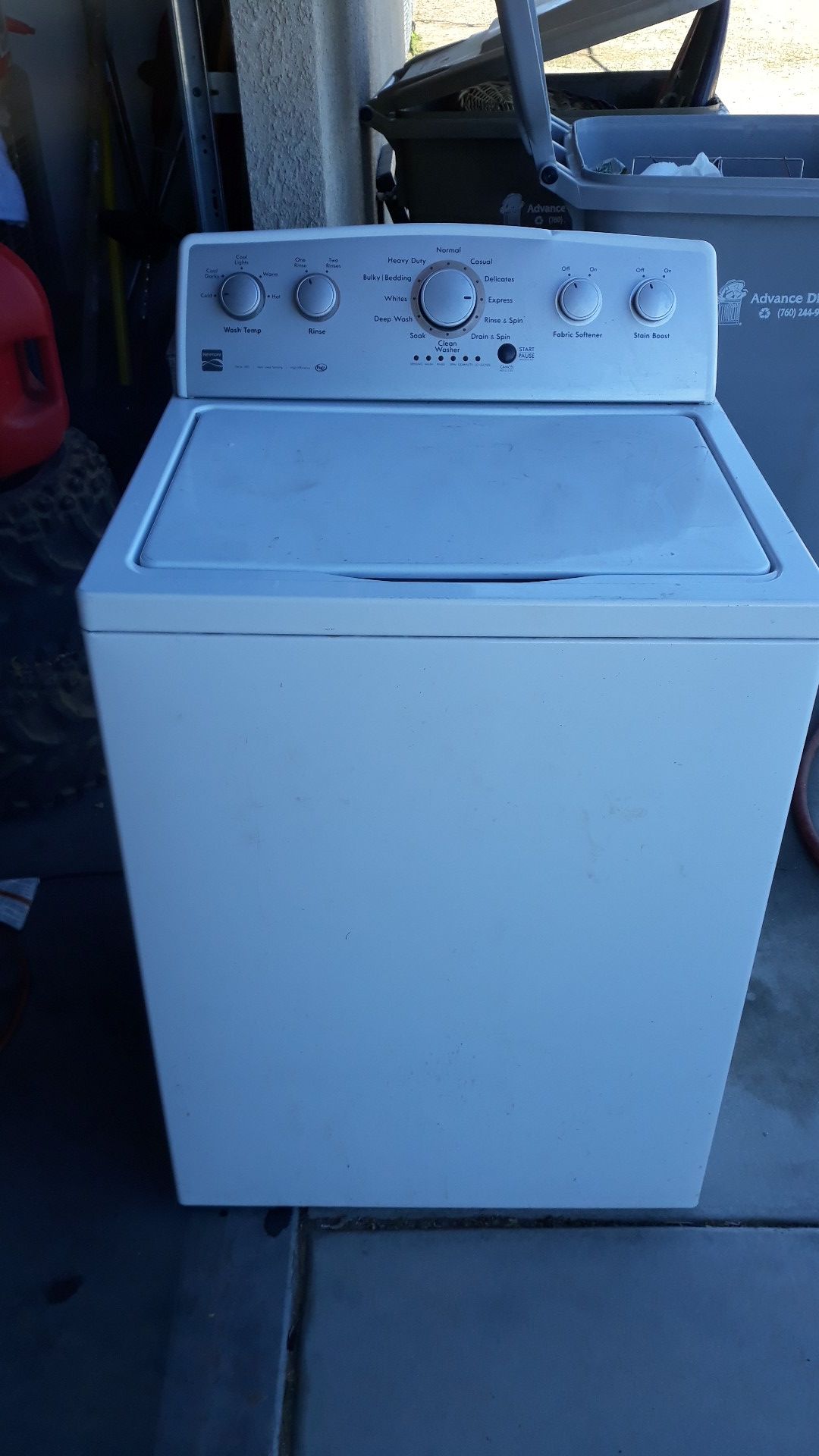 Kenmore washing machine works great for Sale in Hesperia, CA OfferUp