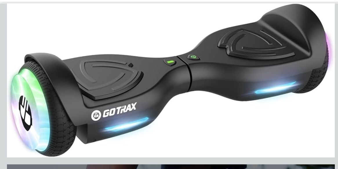 Gotrax Elf 4 Mile Light up Hoverboard Black