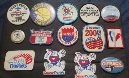 Buttons Patches from 1960&1970s