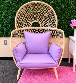 Egg chair pink , reversible top
