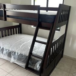 Twin Over FULL BUNK BED WOODEN BUNK BED TWIN FULL LITERA CAMAROTE 