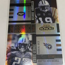 2005 Playoff Honors Class Reunion keyshawn johnson/eddie george #089/100