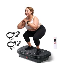 BRAND NEW..Vibration Plate Exercise Machine, 330 Lbs Capacity , 8 Modes, Remotes And Straps