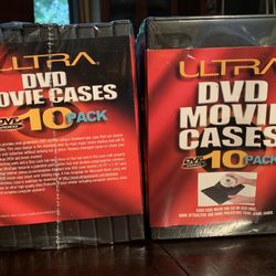 DVD Disc Movie Cases 10 Pack Lot Of 2