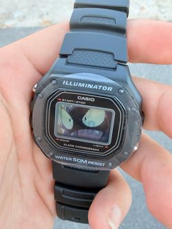 Casio W-218H Digital Watch Pokemon Gastly Mod