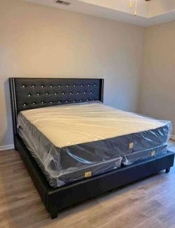 Brand New Queen Size Bed Frame With Mattress Available