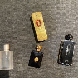 Cologne Collection – Versace, Armani, Paco Rabanne, 9PM – Some Nearly Full!